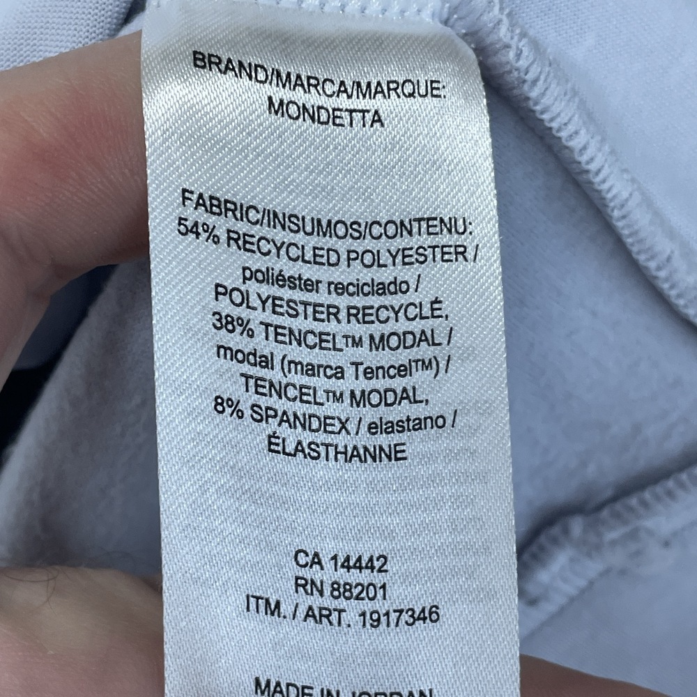 Mondetta Women's S Activewear Sweatshirt Light Blue a2307 - Picture 6 of 7